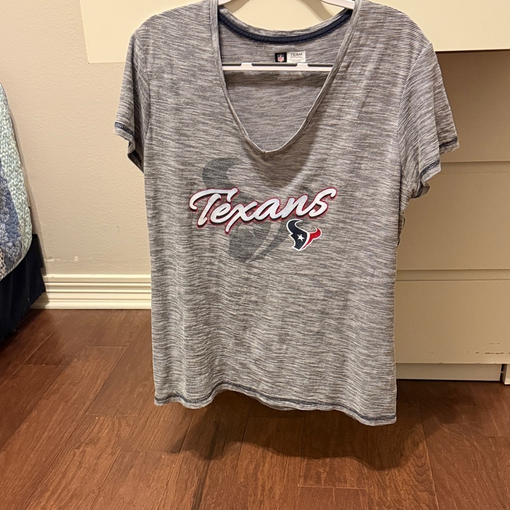 Texans Logo Gray T-Shirt Women’s
